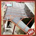 優質鋁合金鋁制PC耐力板陽光露台門窗雨棚雨陽篷遮陽蓬廠家 4