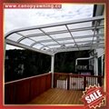 优质耐用铝合金聚碳酸酯板阳光露台门窗雨棚雨阳篷遮阳蓬 5