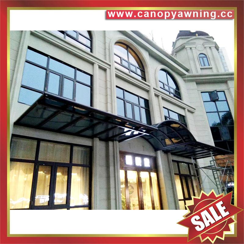 polycarbonate aluminum porch door window canopy awning canopies cover shelter kits