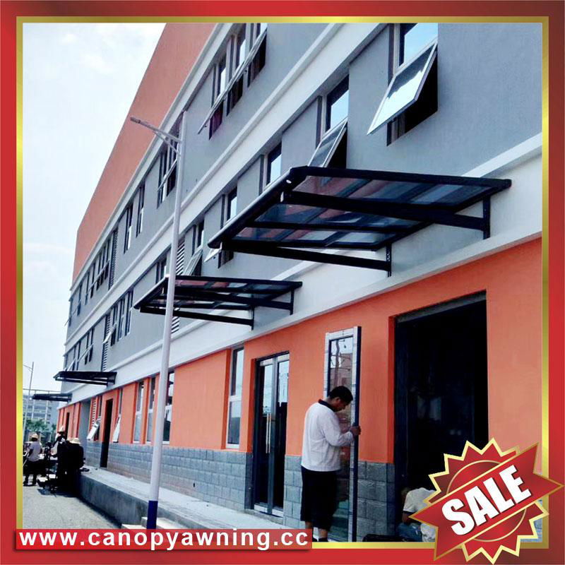 polycarbonate aluminum alu door window canopy canopies cover awning kits