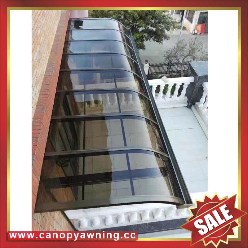 sun rain door window polycarbonate pc aluminum alloy metal canopy awning shelter 1