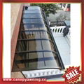 sun rain door window polycarbonate pc aluminum alloy metal canopy awning shelter