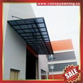 sun rain door window polycarbonate pc aluminum alloy metal canopy awning shelter