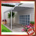 仿木紋鋁合金鋁制金屬PC耐力板陽台露台雨陽遮陽棚蓬篷