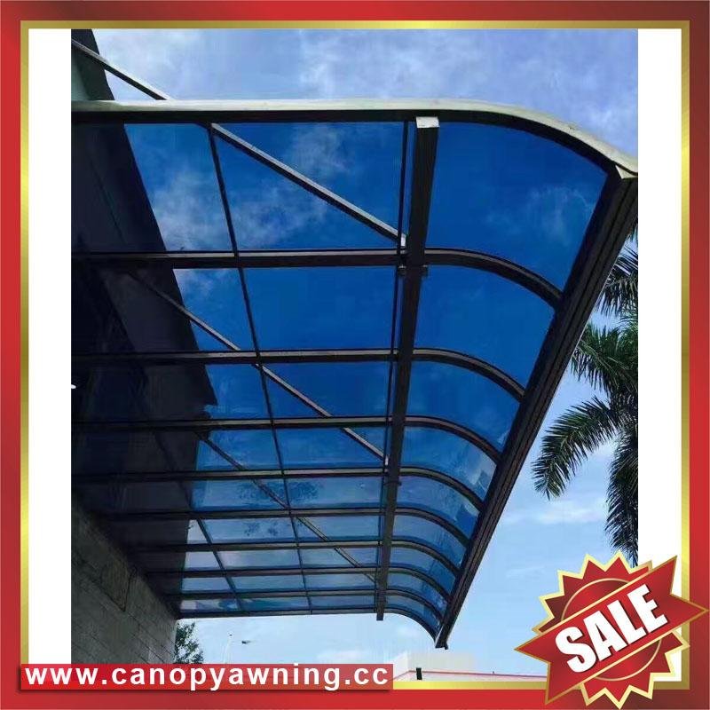 outdoor house door window polycarbonate pc aluminum alloy canopy awning shelter 3