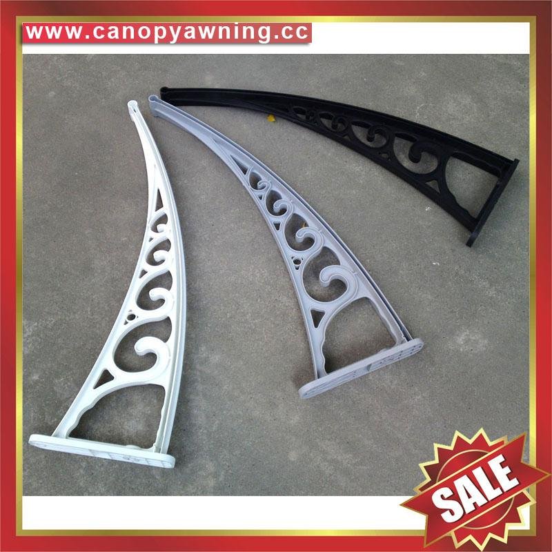 PC canopy awning engineering plastic bracket support arm for house window door 1