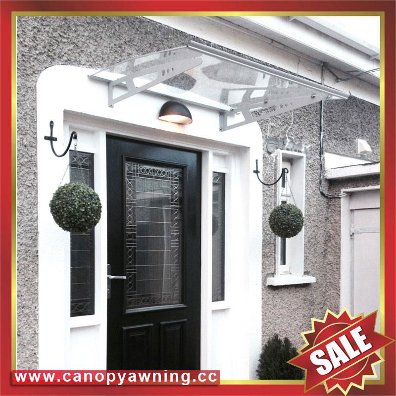 polycarbonate DIY door window pc awning canopy with aluminium alloy bracket