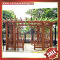 prefab outdoor garden aluminum alu metal wood look gazebo pergola kits