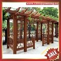 outdoor garden wood look alu aluminum metal shelter gazebo pergola manufacturers