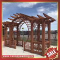 prefabricated sunshade aluminum metal garden grape trellis pergola vine grids