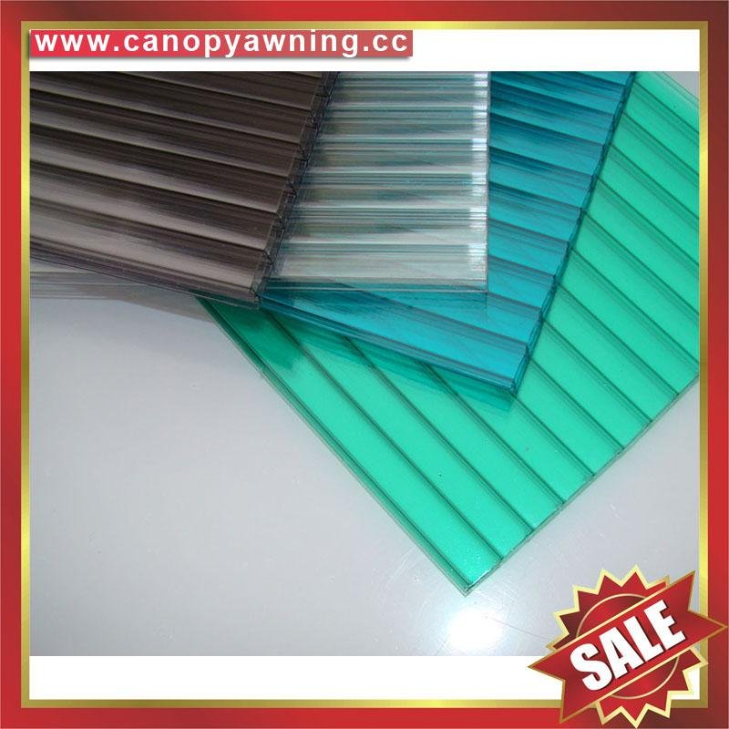 honeycomb twin wall hollow pc polycarbonate roofing sheet sheeting plate panel