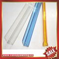 polycarbonate PC U cover cap profile edge for pc sheeting