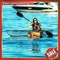 small fishing touring river crystal clear pc polycarbonate canoe kayak boat