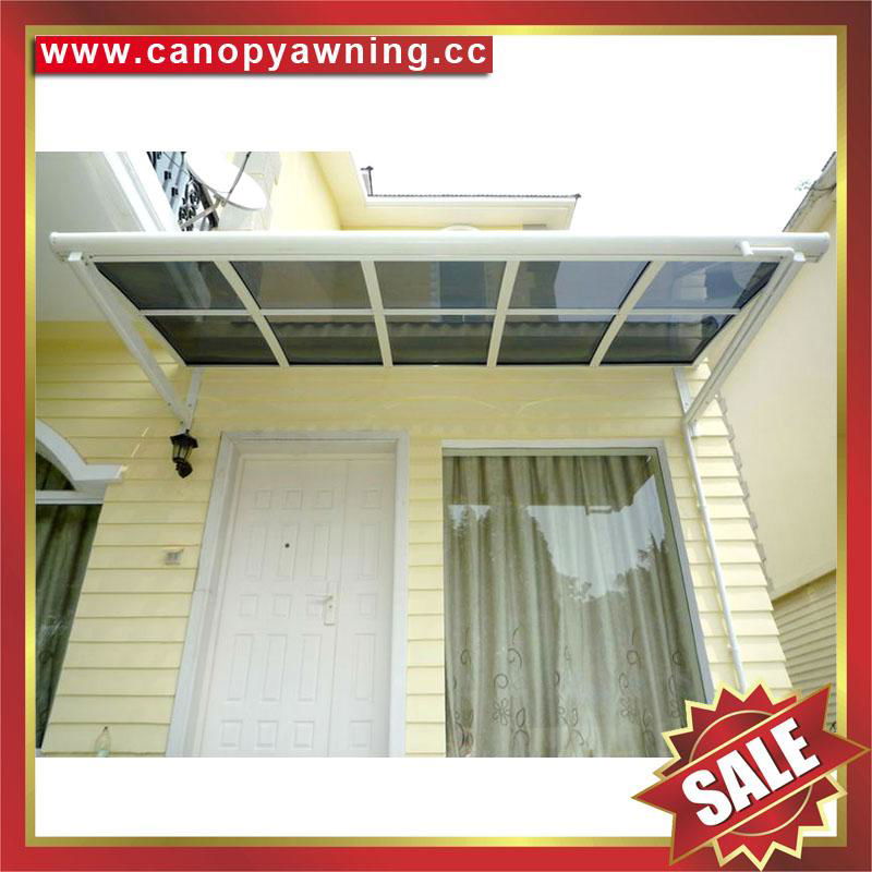 waterproofing anti-uv pc aluminum canopy awning shelter kits for house building 2