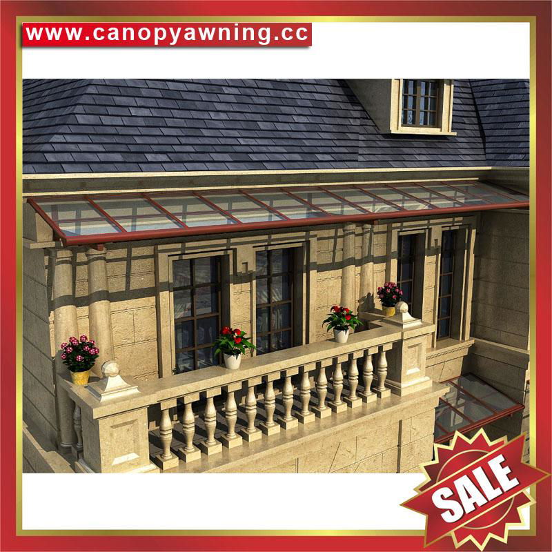 high quality pc aluminum canopy awning shelter polycarbonate