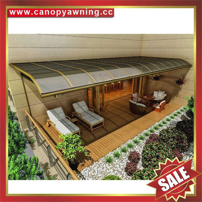 high quality pc aluminum canopy awning shelter polycarbonate 3