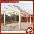 outdoor garden aluminum alu metal wood look gazebo pergola shelter kits