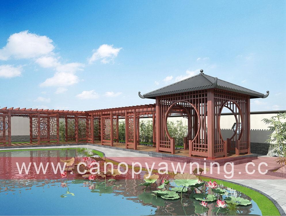 outdoor garden alu aluminum metal gazebo pavilion pergola canopy