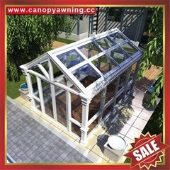 prefab aluminum glass enclosure sun room house for villa hotel building project