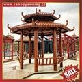 alu aluminum metal wood look garden outdoor gazebo pavilion shelter canopy cover China