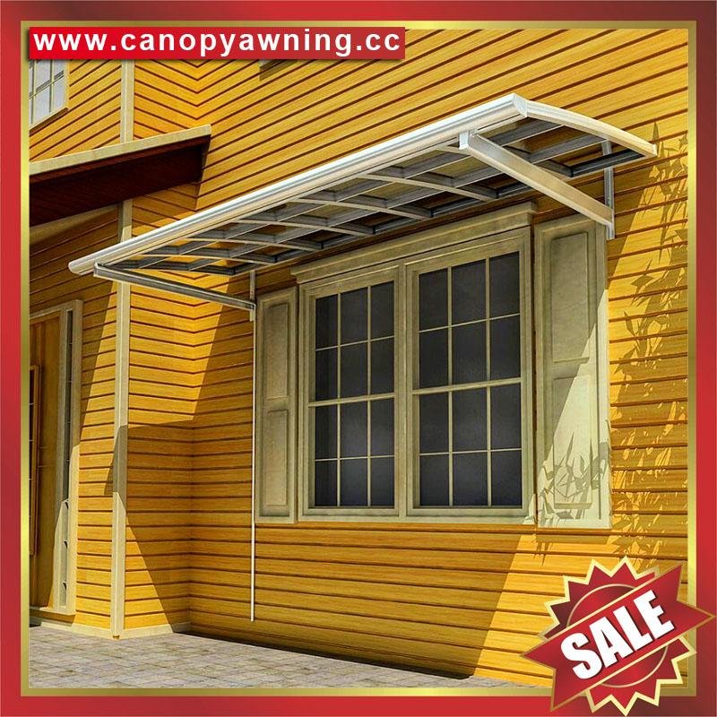 polycarbonate aluminum alu house door window canopy canopies cover awning manufacturers
