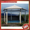 alu aluminum metal wood look garden outdoor gazebo pavilion shelter canopy cover China