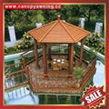 Prefabricated public chinese style aluminum alloy pavilion for garden hotel