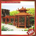 Prefabricated public chinese style aluminum alloy pavilion for garden hotel