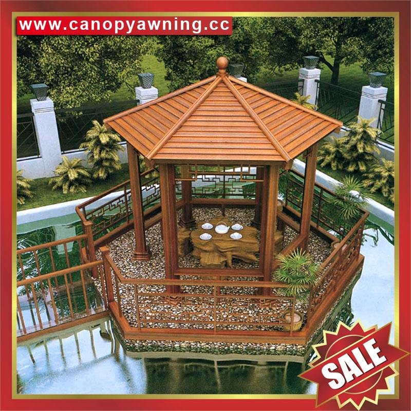 prefab outdoor aluminium pavilion pagoda gloriette for garden hotel project 2