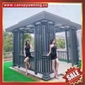 outdoor garden wood look alu aluminum gazebo pavilion pagoda gloriette for sale