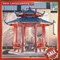 Prefabricated outdoor garden park villa metal aluminum gloriette pavilion kiosk