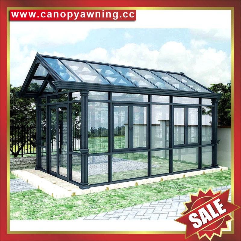 prefab outdoor garden villa alu aluminium alloy glass sunrooms sun house room 3