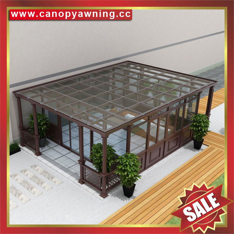 prefab outdoor garden villa alu aluminium alloy glass sunrooms sun house room