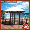 outdoor alu polycarbonate aluminum sunroom sun house room cabin dome tent gazebo