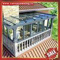 高級定製美觀耐用豪華羅馬歐式西式鋁合金鋁制玻璃陽光房 2