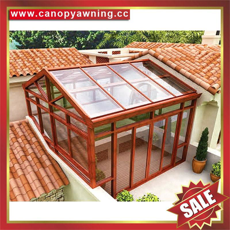 hot sale garden terrace patio aluminum alu glass sunroom house cabin shed 3