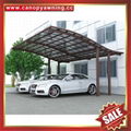 hot sale park pc polycarbonate aluminum alu car awning shelter carport canopy