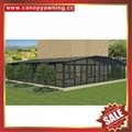 modern villa garden transparent glass alu aluminum sun house cabin sunroom