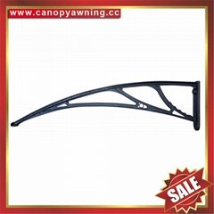 DIY PC polycarbonate canopy awning bracket support arm for house window door