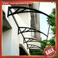 DIY PC polycarbonate canopy awning bracket support arm for house window door 3