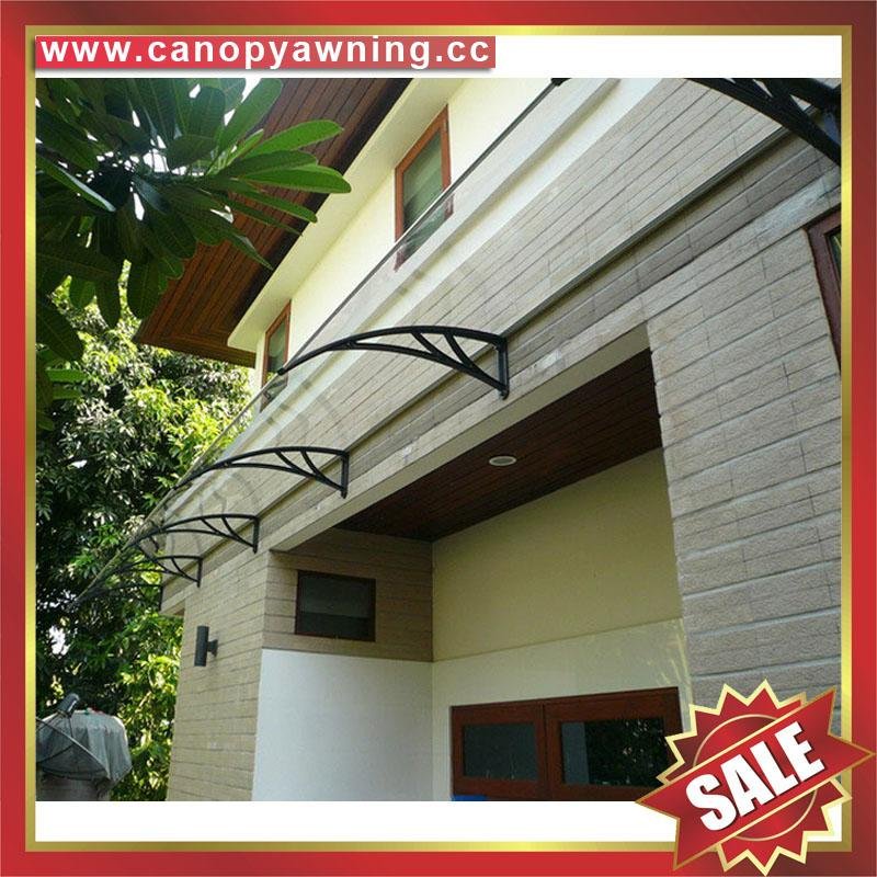 DIY door window polycarbonate pc awning canopy canopies cover sun shield shelter 4
