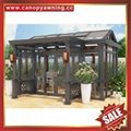 Prefab modern aluminium alloy tempered glass house sun room for villa cottage