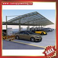 outdoor sunshade alu aluminum pc polycarbonate park car canopy shelter carport