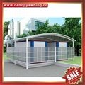 outdoor villa hotel polycarbonate pc alu aluminum pool pond roof shelter canopy 3