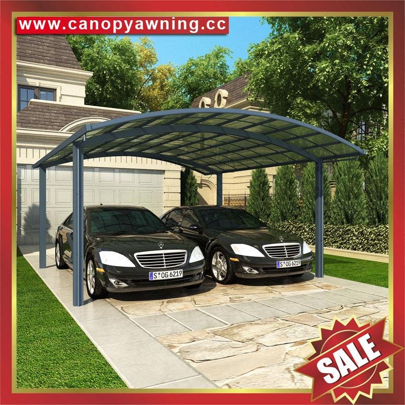 outdoor alu pc sun rain park cars carport shelter cover canopy awning canopies