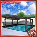 polycarbonate pc alu aluminum swimming pool pond roof shelter canopy cover 1