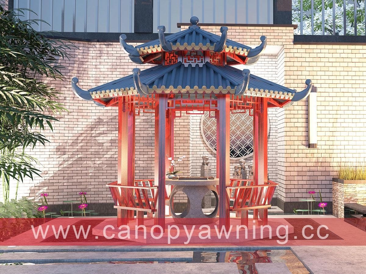 chinese alu aluminum aluminium gazebo pavilion canopy shelter
