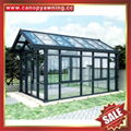 優質耐用高級定製鋼化玻璃金屬鋁合金陽光房溫室屋 3