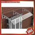 polycarbonate diy canopy awning with cast aluminum arm support for door window 3