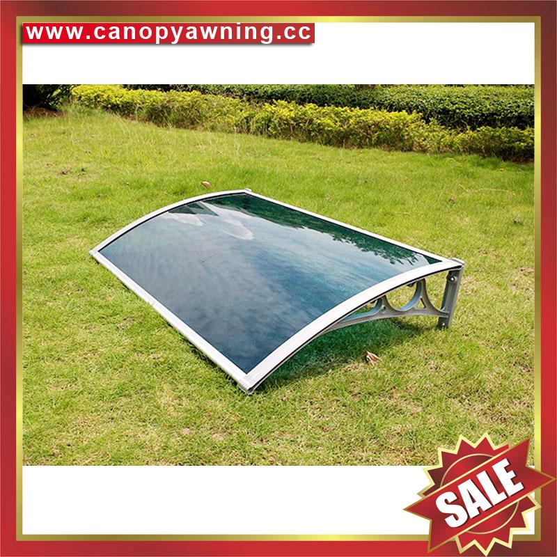 polycarbonate diy canopy awning with cast aluminum arm support for door window